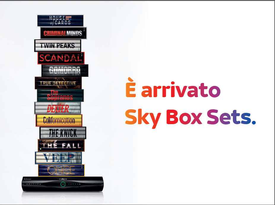 Sky Box sets: da marzo il nuovo pacchetto per vedere le serie tv complete